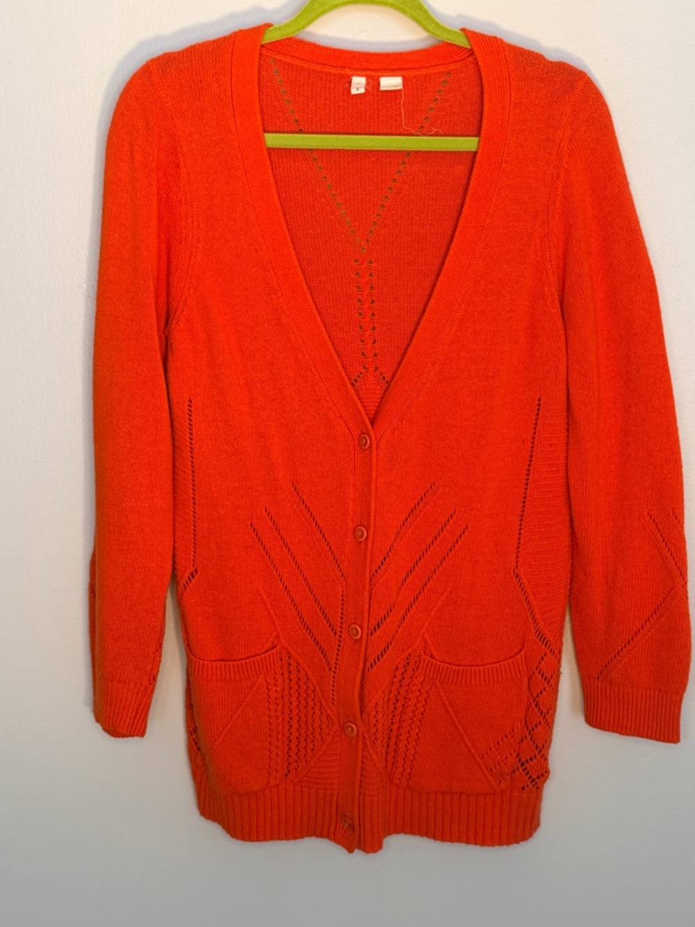 Anthropologie Moth V-Neck Button Front Women's Cardigan Sweater